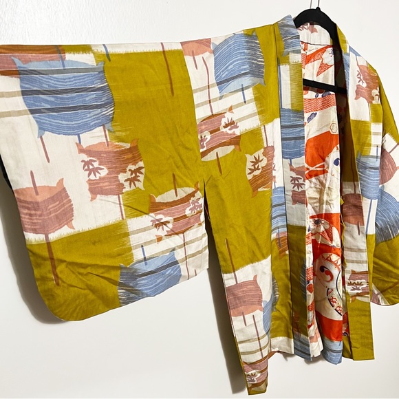 Vintage Tops - Vintage Reversible Kimono S/M